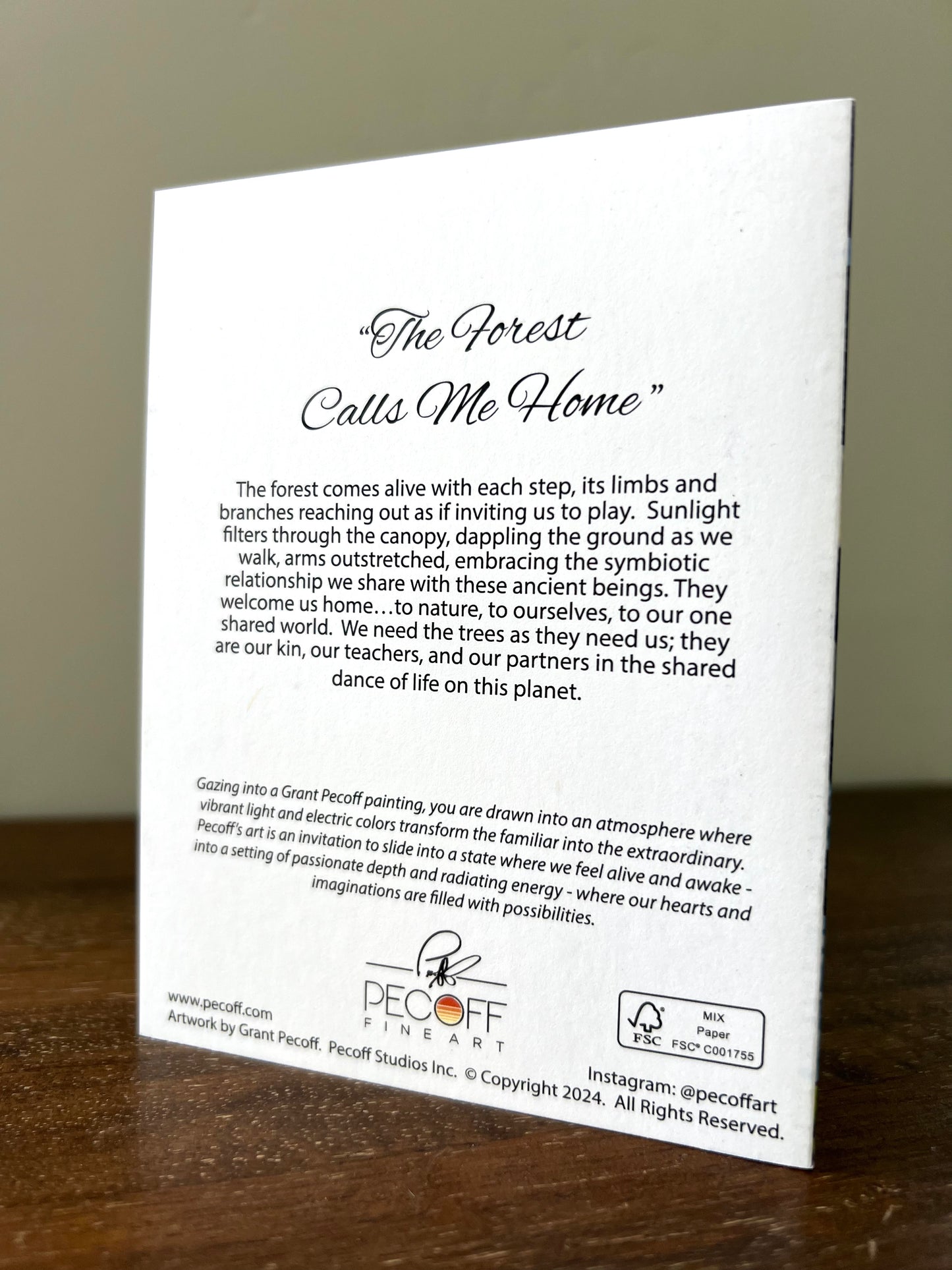 The Forest Calls Me Home Notecard