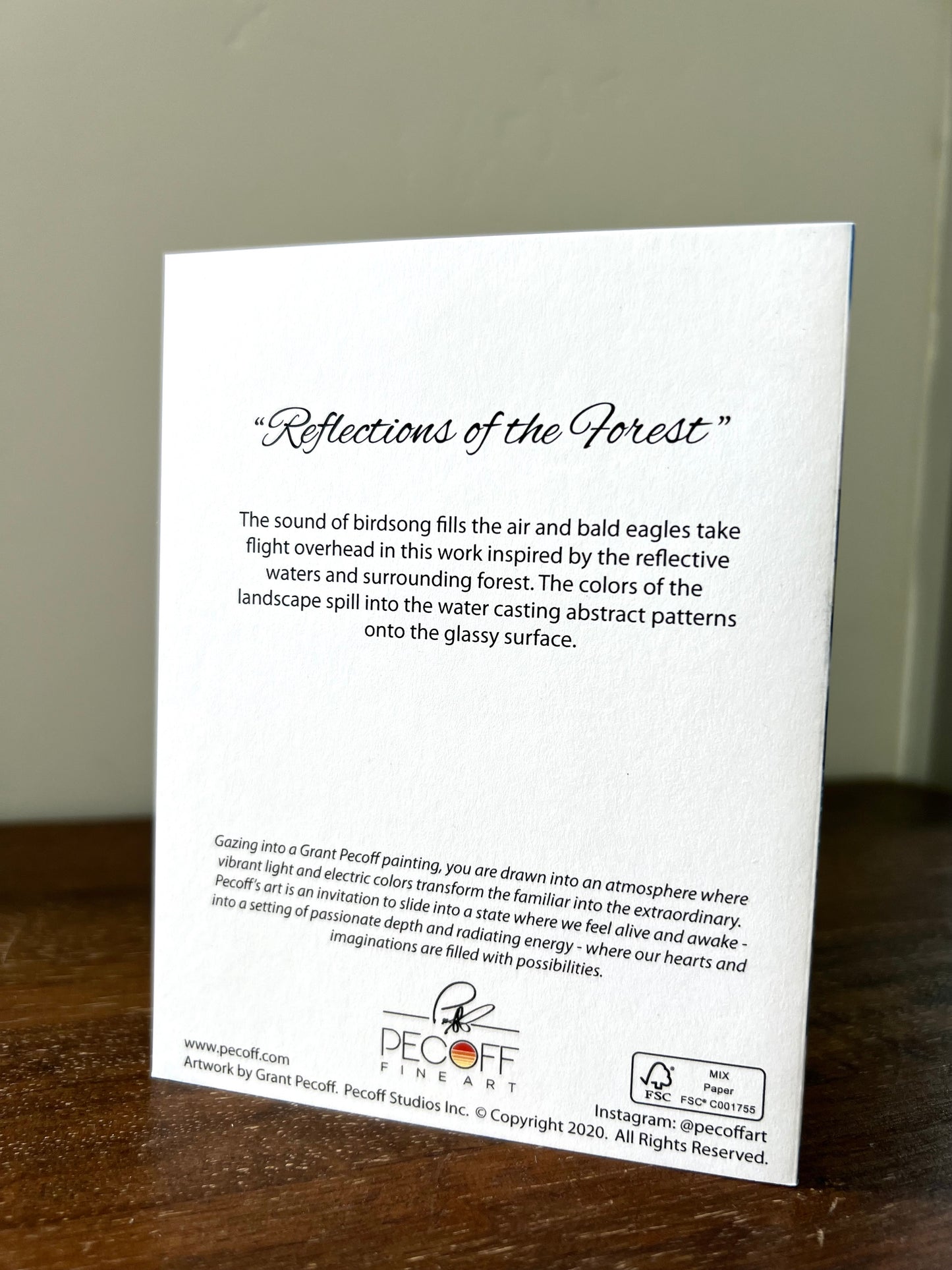 Reflections of the Forest Notecard