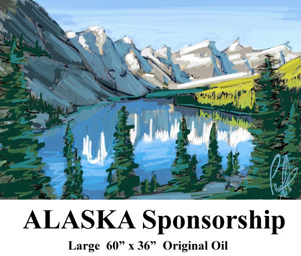 Alaska Sponsorship - Large 60" x 36" Original Oil