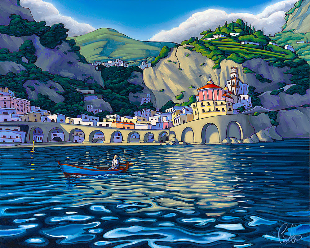 Cruising the Amalfi Matted Print 8x10 (11x14 mat)