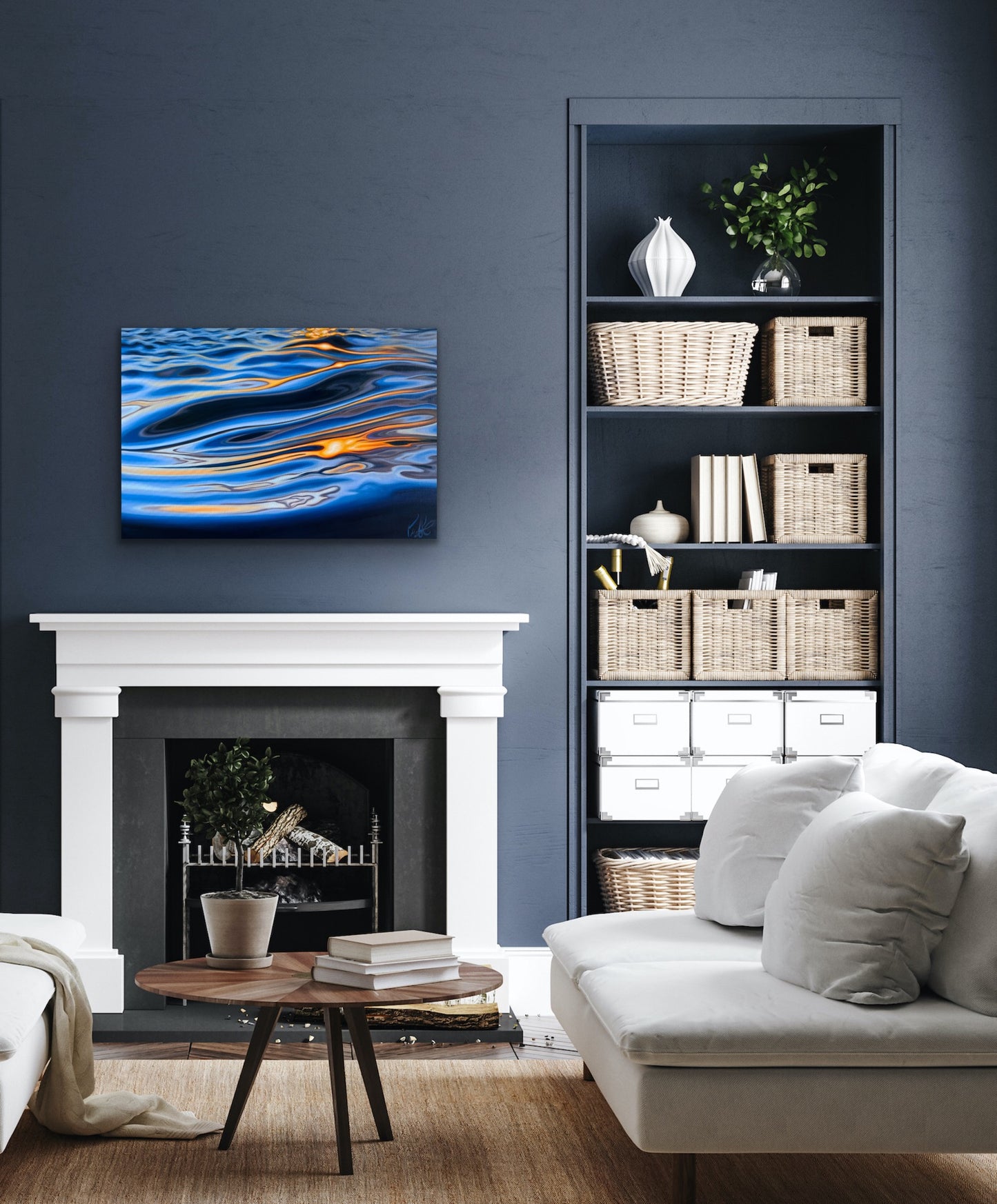 Golden Reflections of Liquid Light