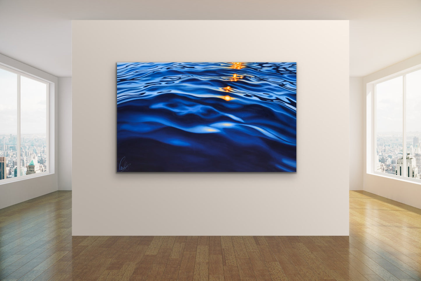 Shimmering Sunlight on the Blue