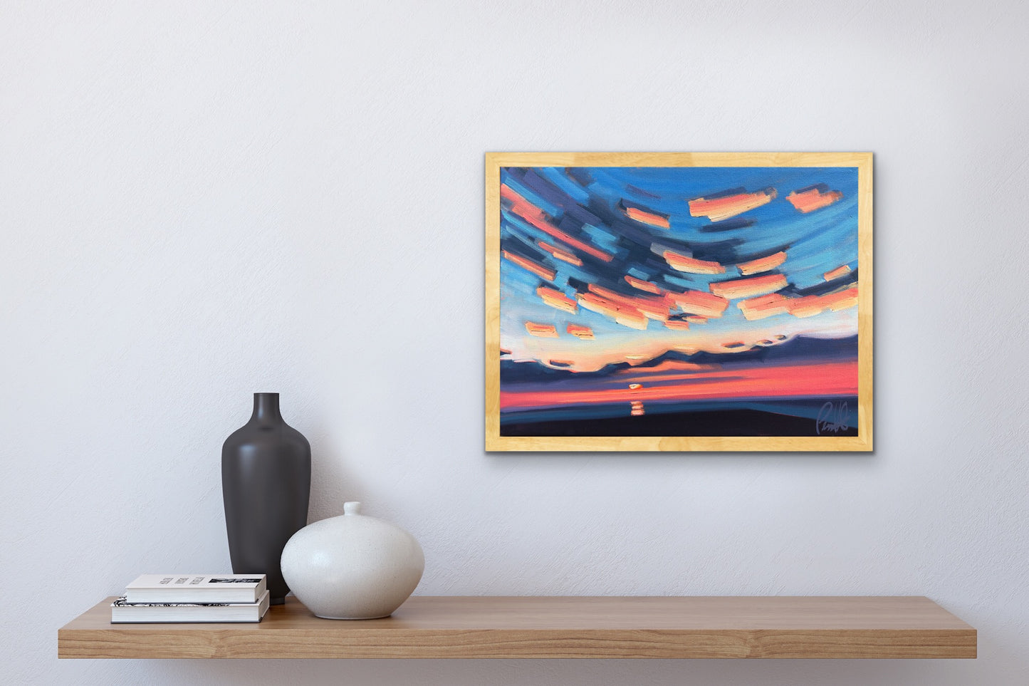 Sunset Casting Incredible Pinks Underneath the Clouds