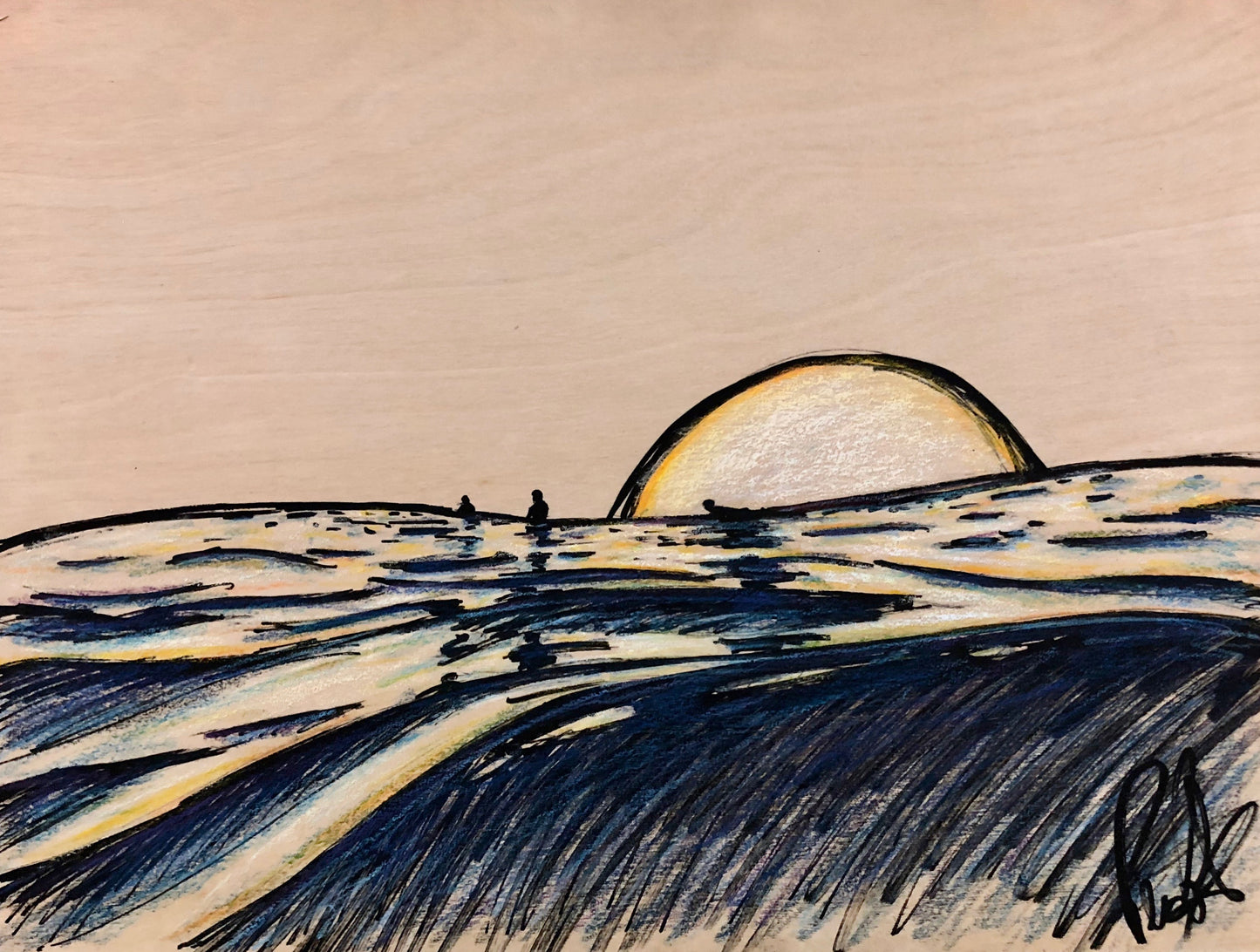 Color Study for Sunset Glass