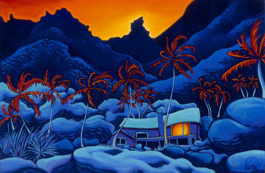 Jungle Twilight Perfect Giclee on Metal