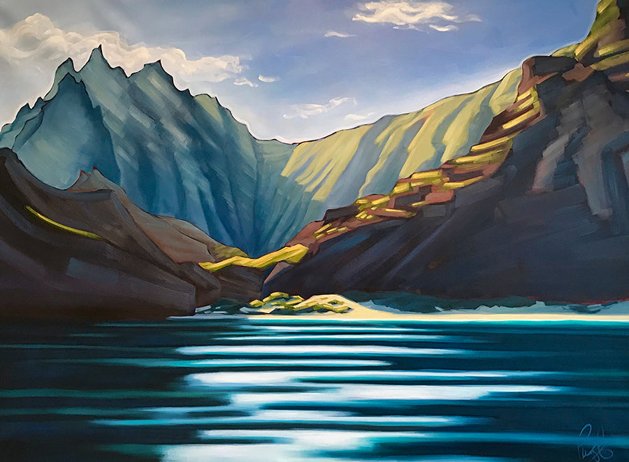 The Majesty of Honopu Valley Matted Print 8x10 (11x14 mat)