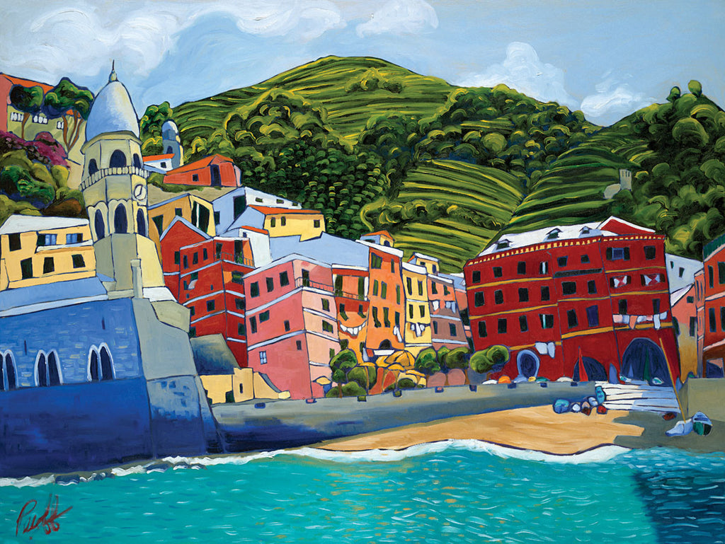 Vernazza Perfect Giclee on Metal