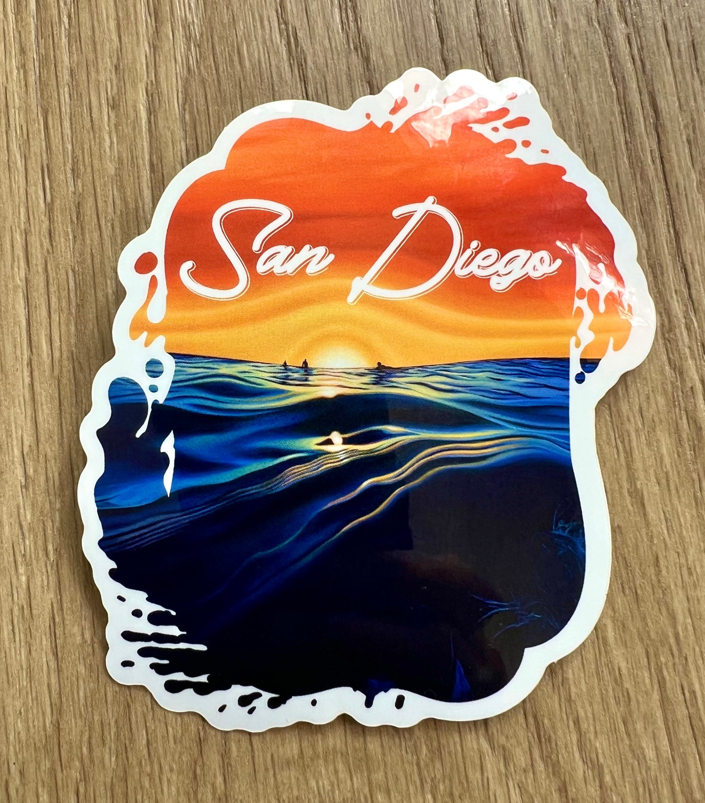 Sunset Glass San Diego Sticker