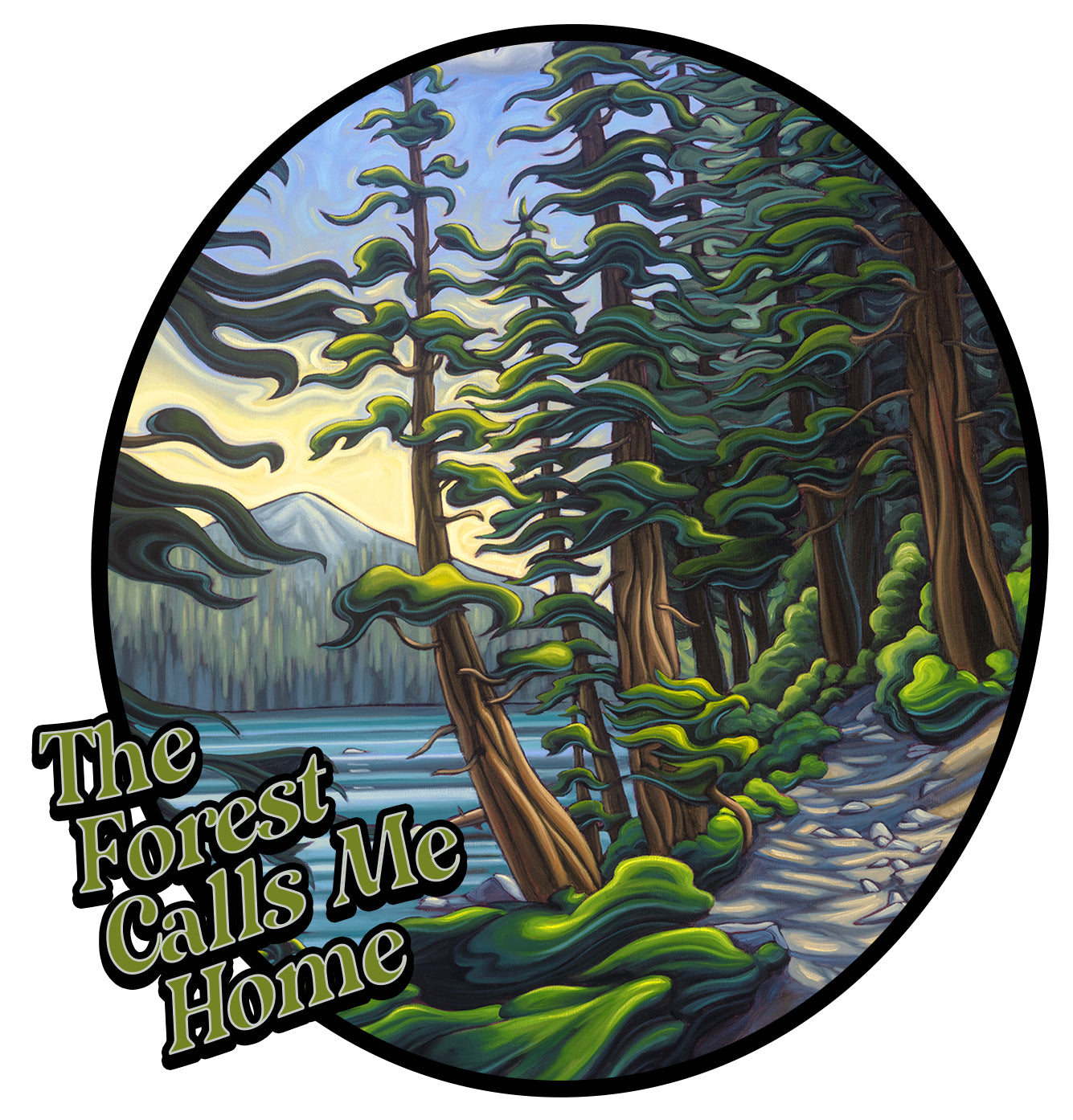 Forest Calls Me Home Sticker