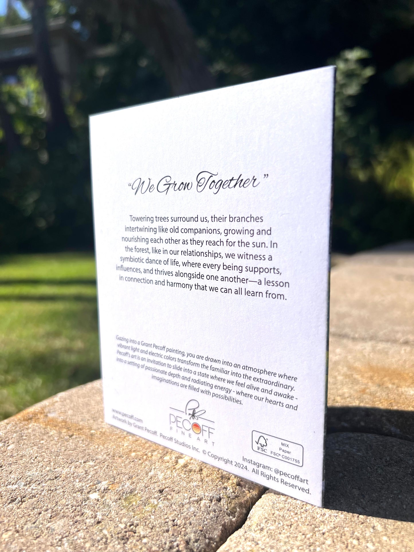 We Grow Together Notecard