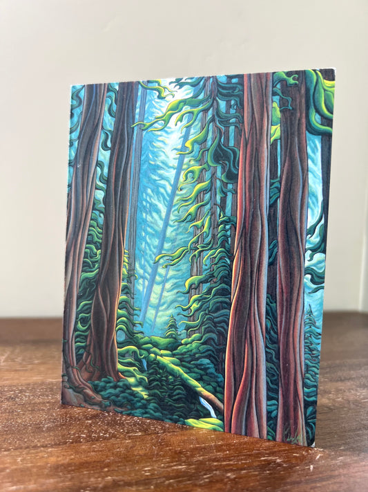 In the Silence of the Forest Notecard