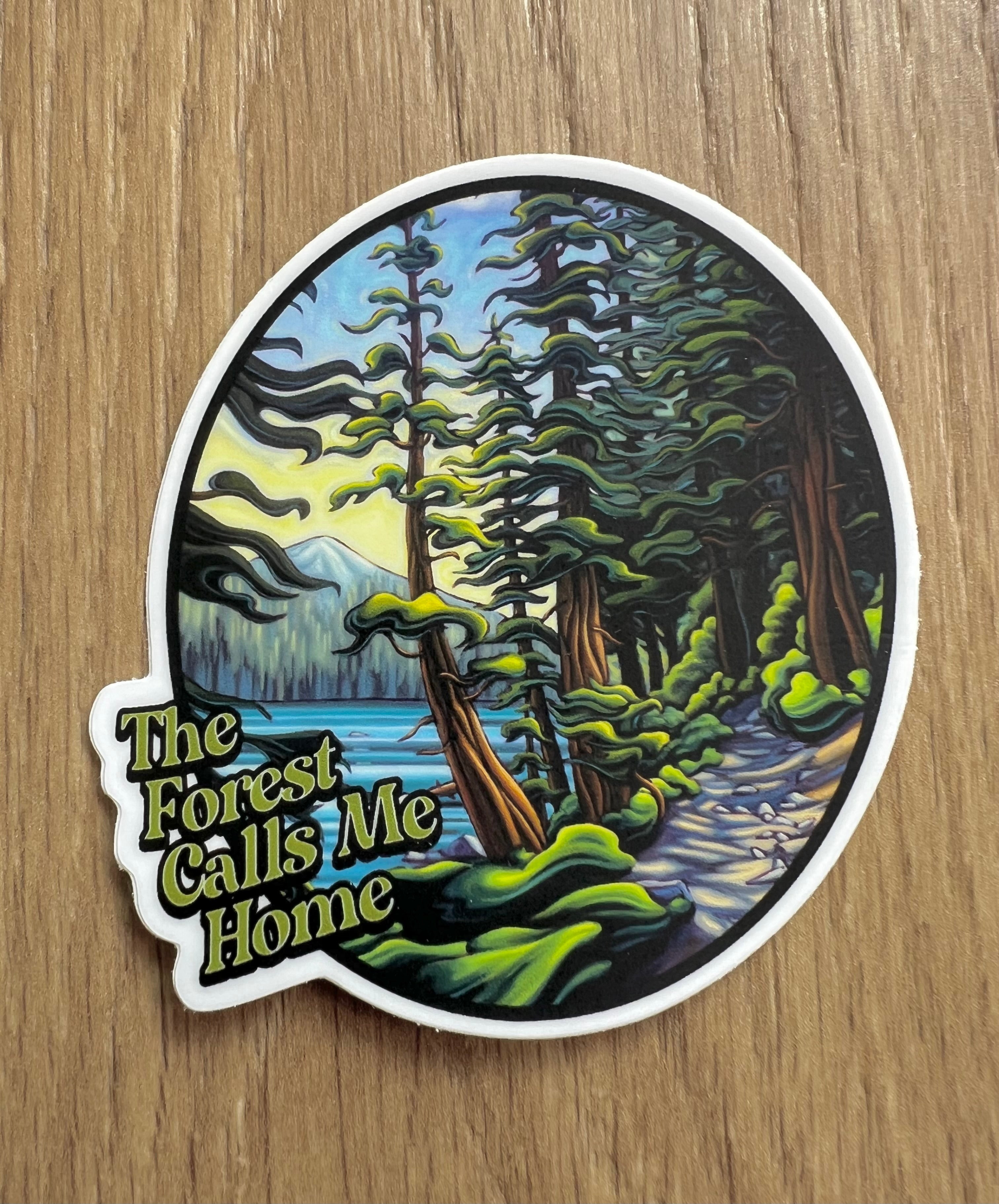 Forest Calls Me Home Sticker