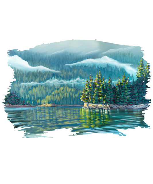 Morning Mist Sticker