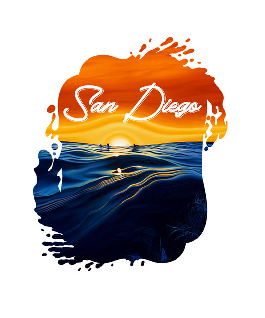 Sunset Glass San Diego Sticker