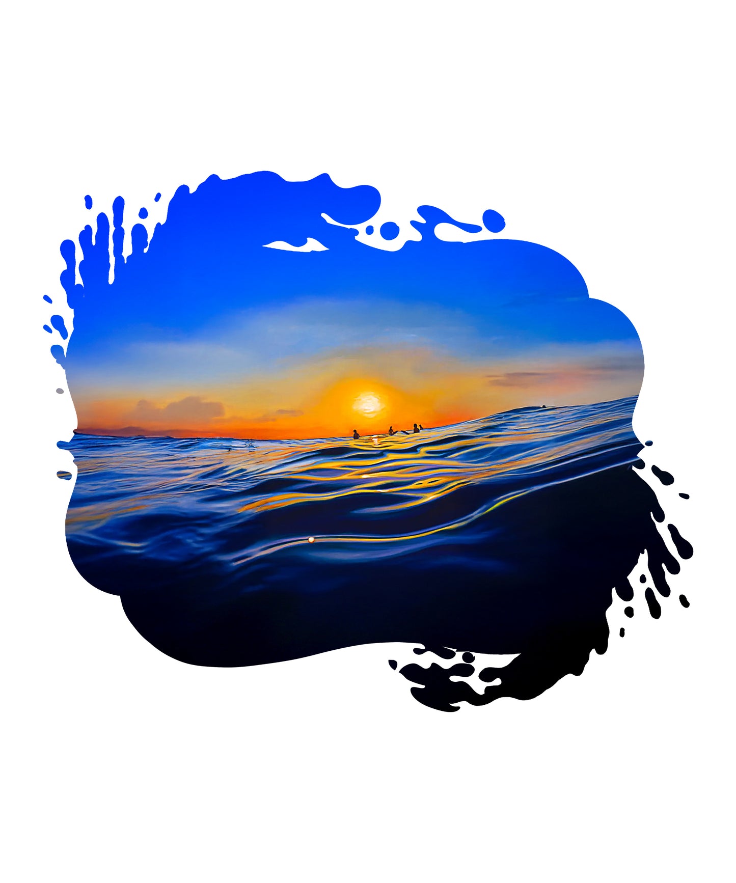 Sunset Surf Sticker