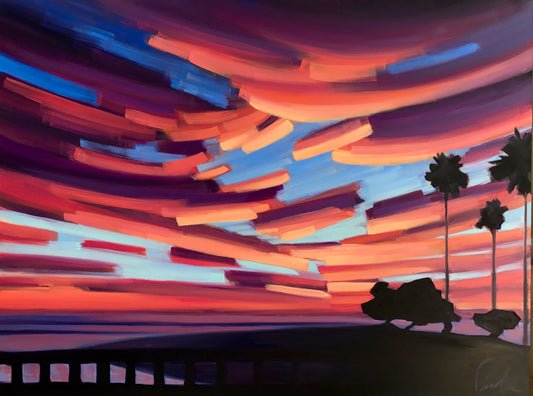 Kaleidoscope Sky Over Cardiff Reef