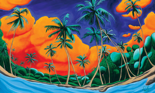 Electric Brilliant Skies Which Move Me To Tears Perfect Giclee on Metal