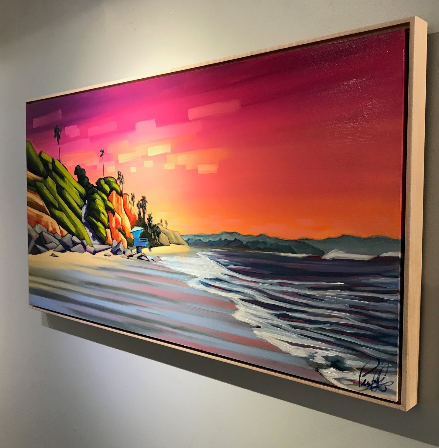 Electric Sunset Over Cardiff