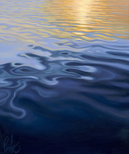 Golden Light Reflecting on the Water