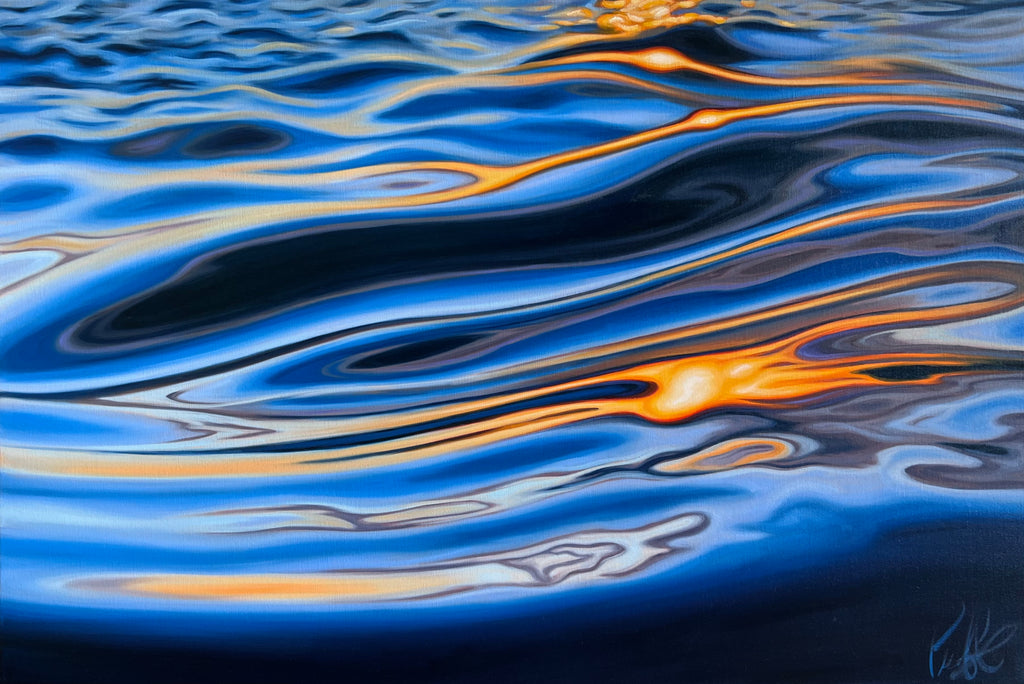 Golden Reflections of Liquid Light