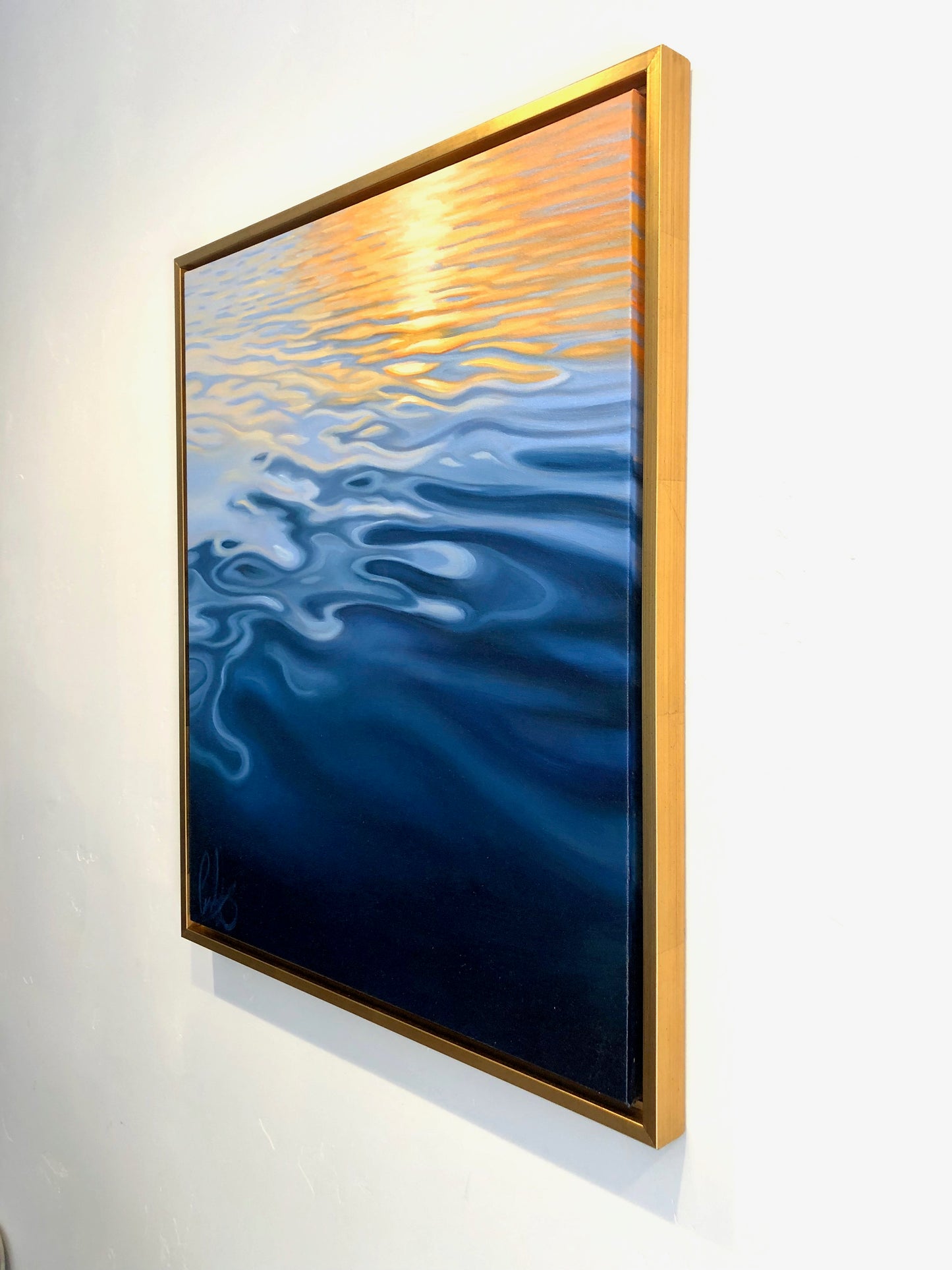 Golden Light Reflecting on the Water