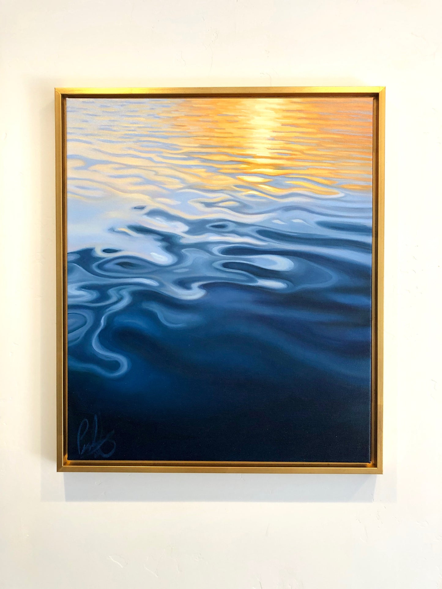 Golden Light Reflecting on the Water