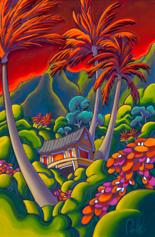 Hawaiian Nights Matted Print 8x10 (11x14 mat)
