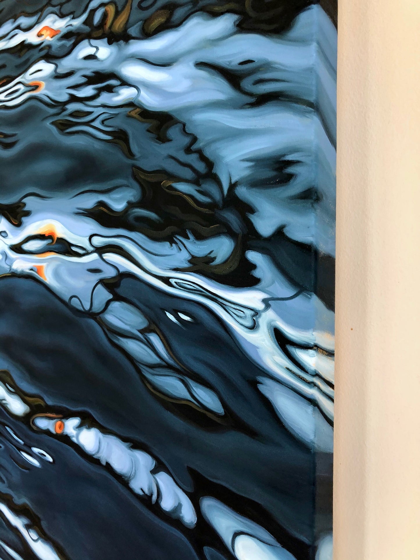 Black Sand Reflections Original Oil