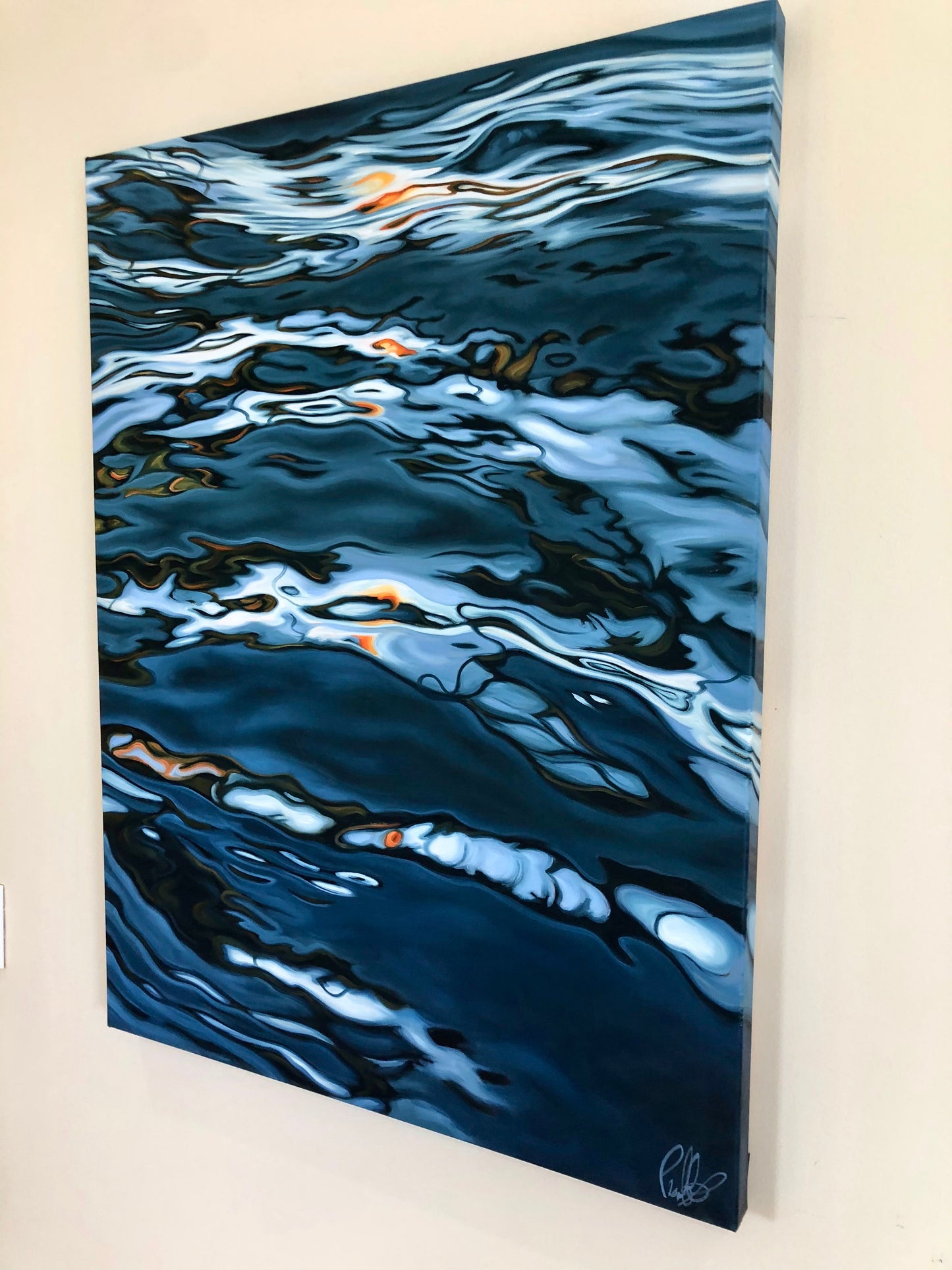 Black Sand Reflections Original Oil