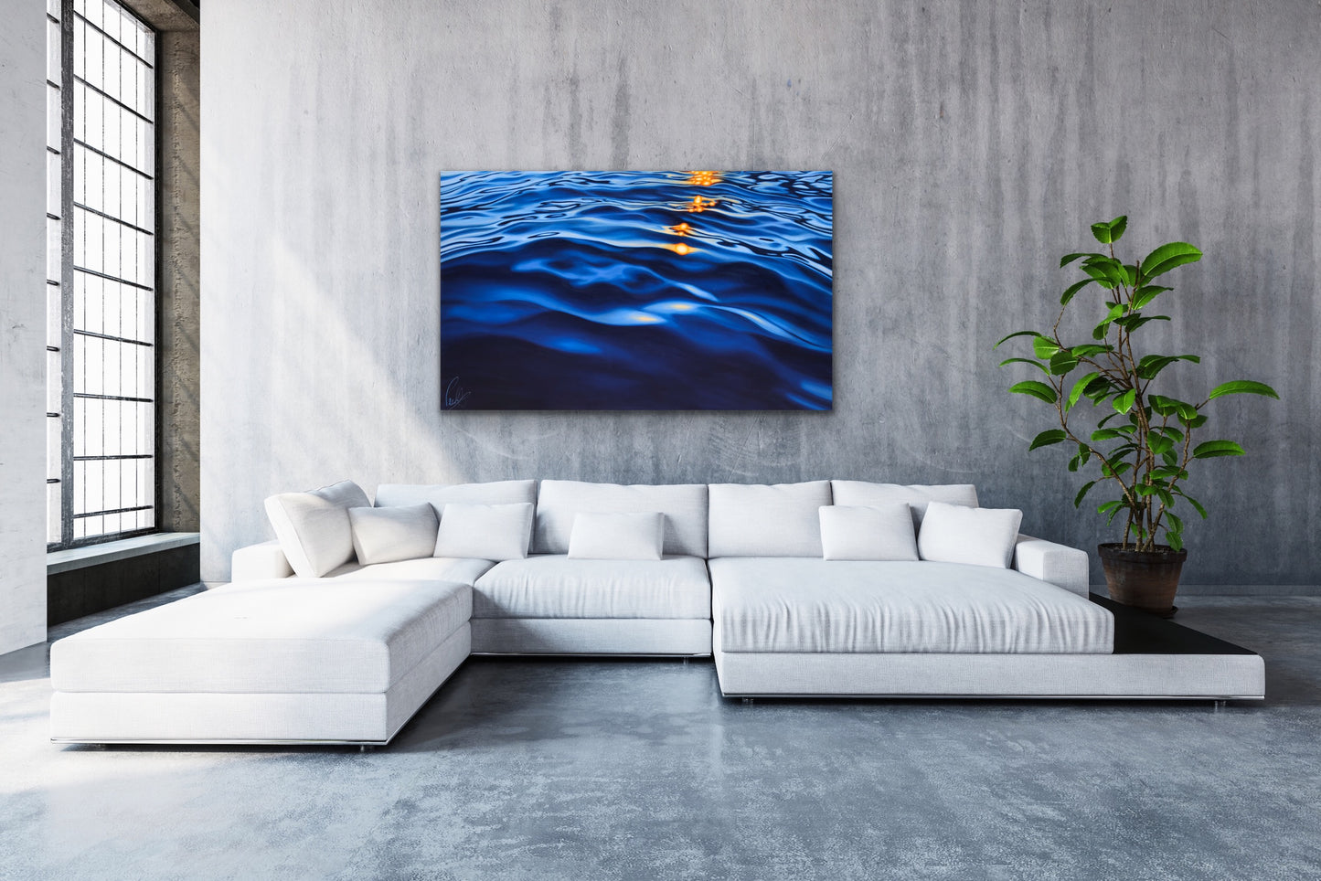 Shimmering Sunlight on the Blue