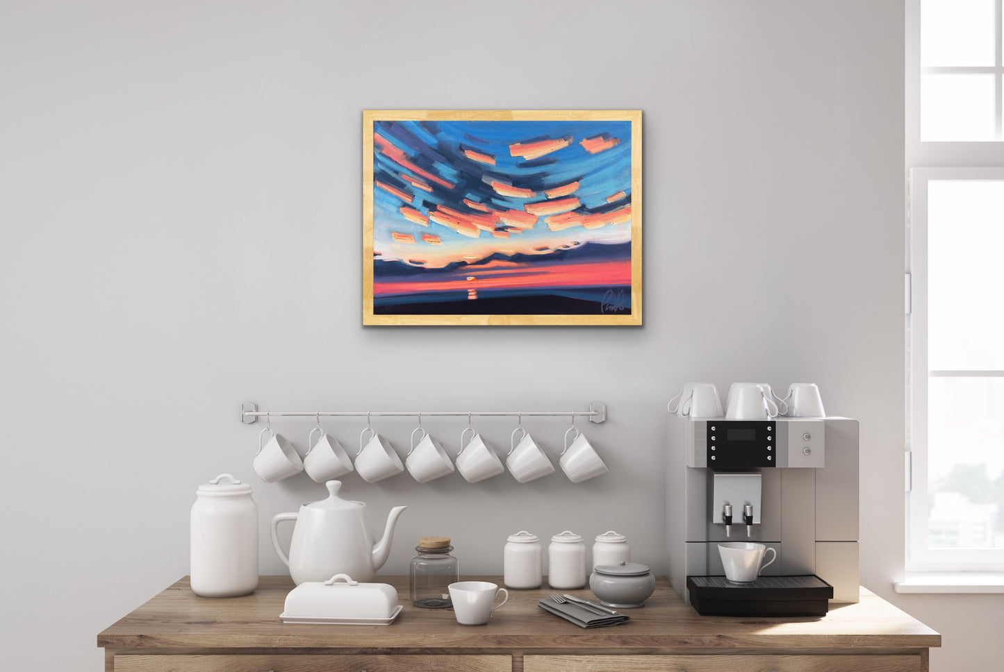 Sunset Casting Incredible Pinks Underneath the Clouds