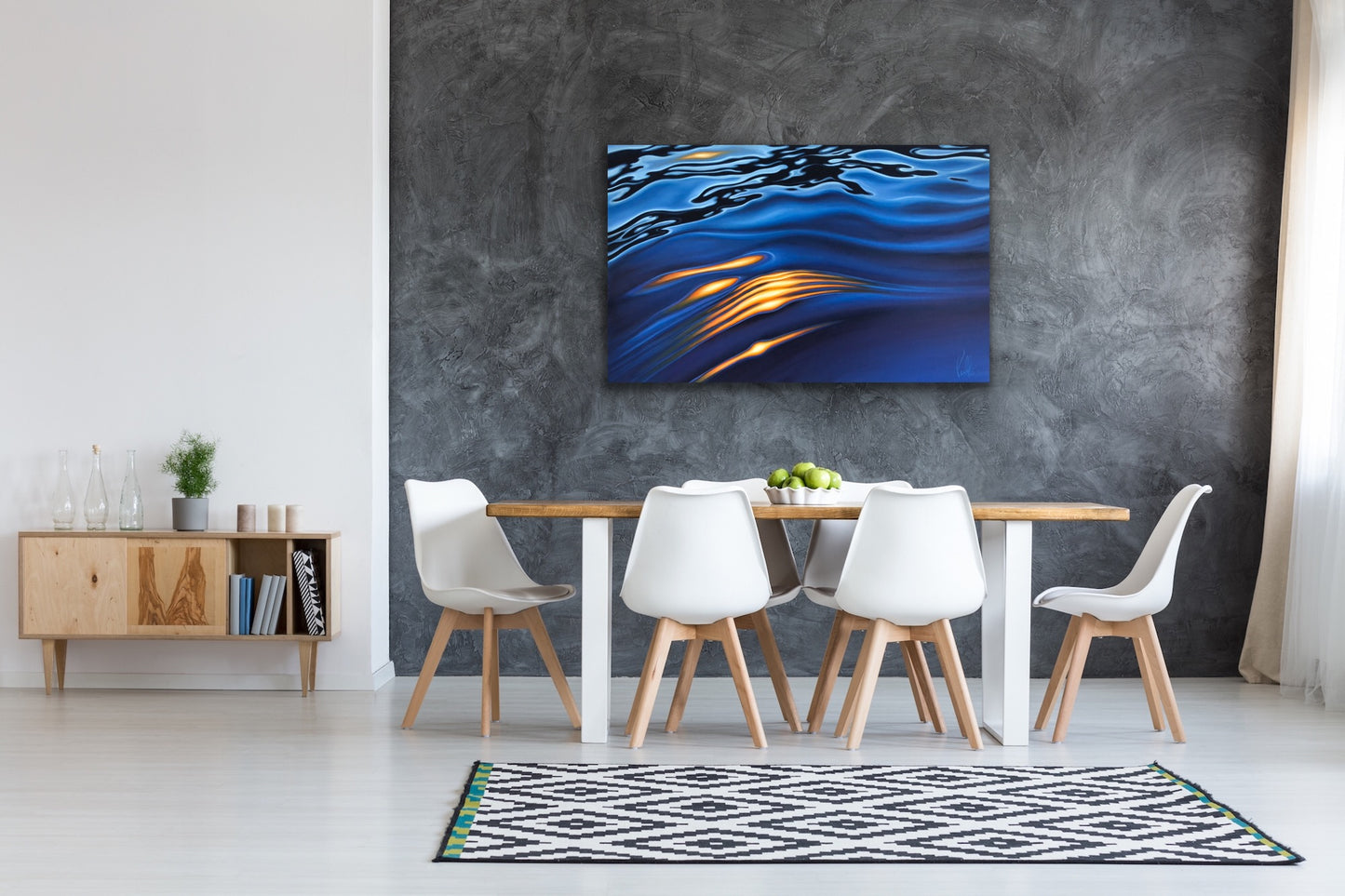 Light Waves Rippling on the Water Original Oil