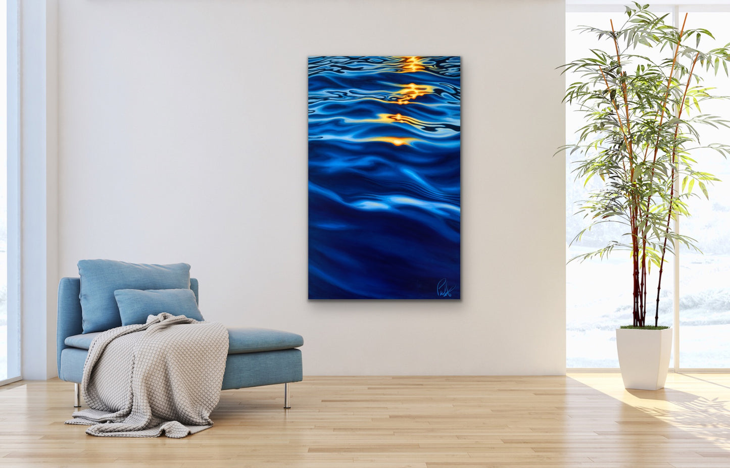 Liquid Light Glimmering on the Water