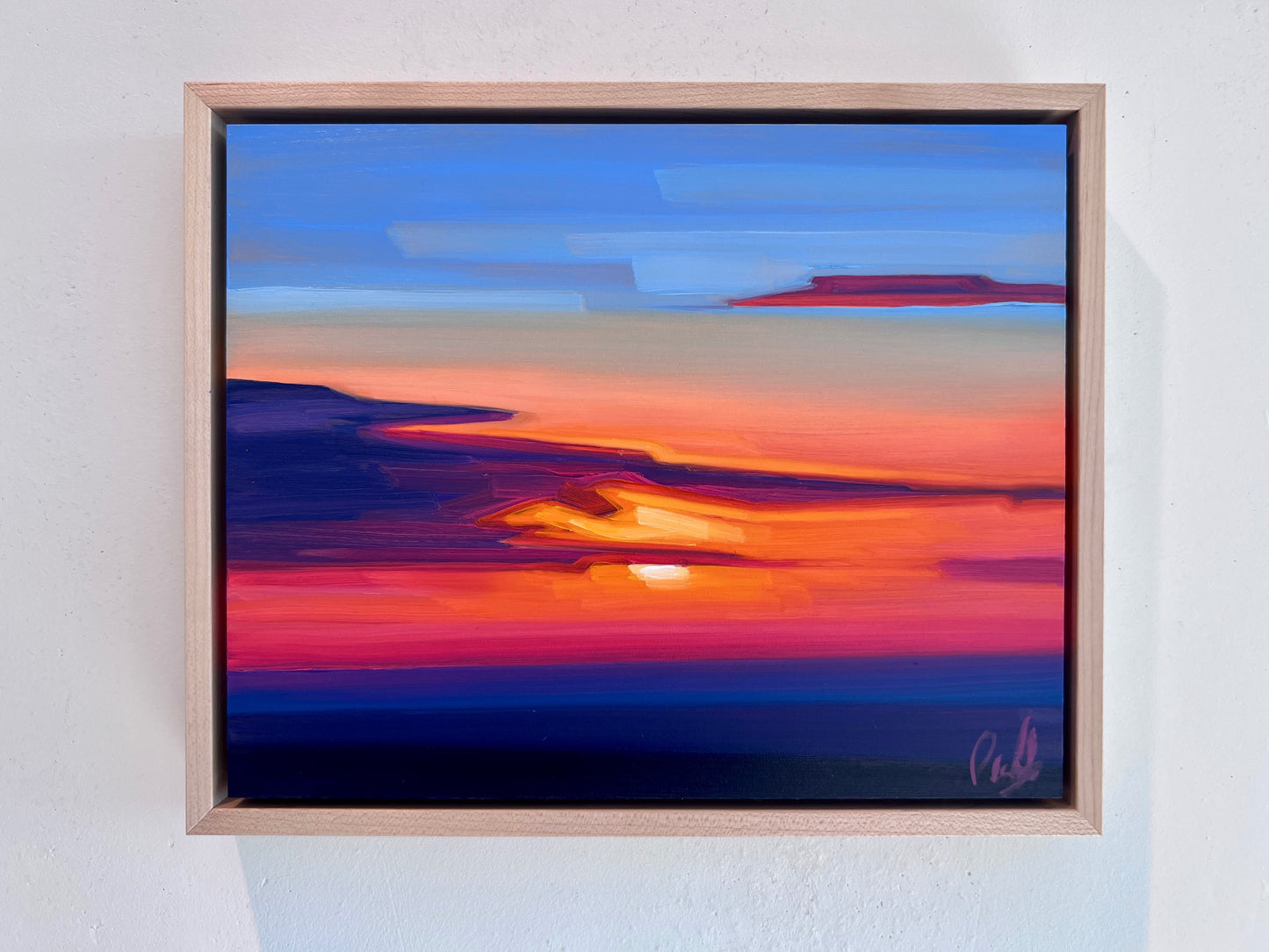 Clouds Bisecting the Late Sun