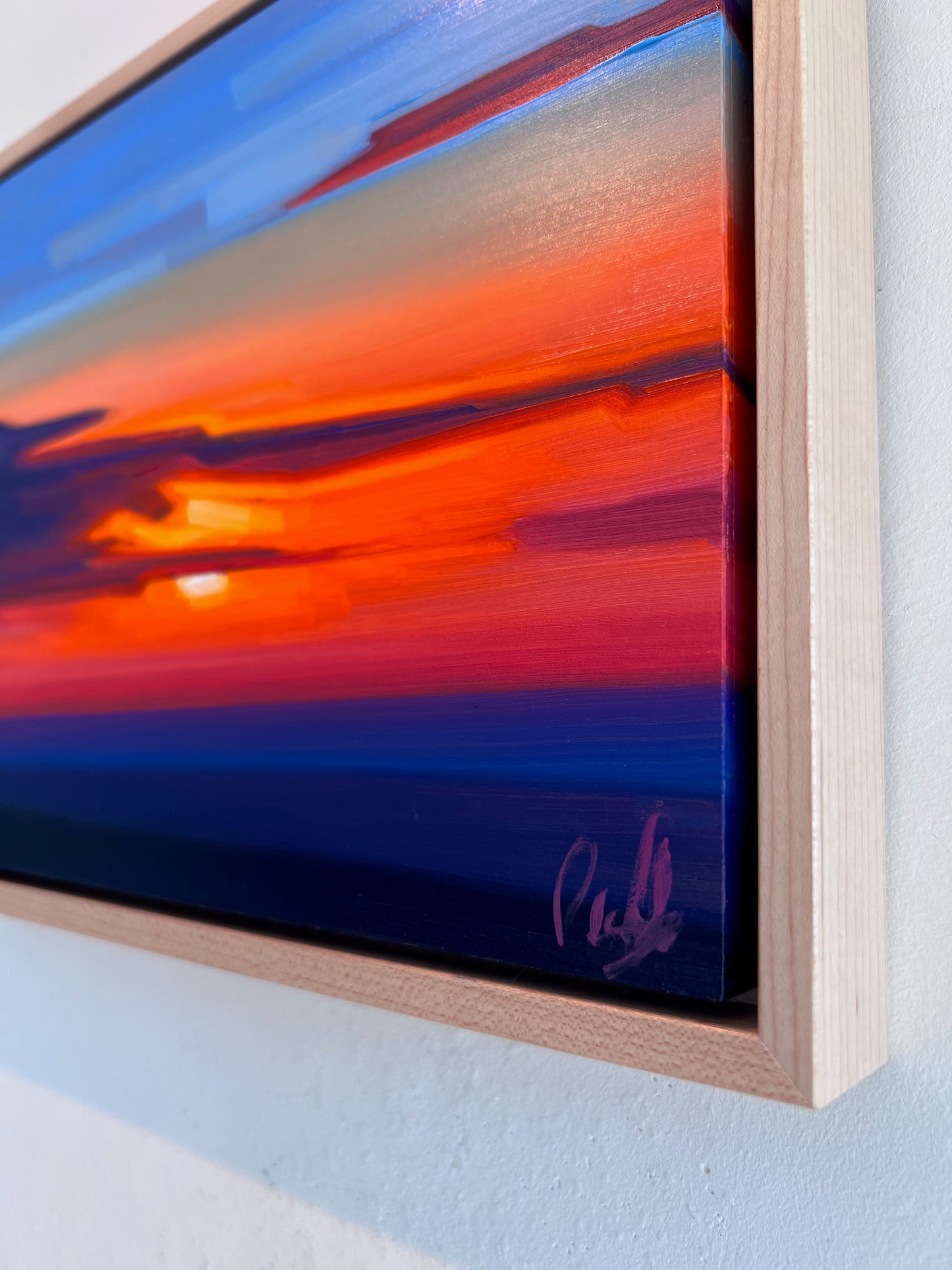 Clouds Bisecting the Late Sun