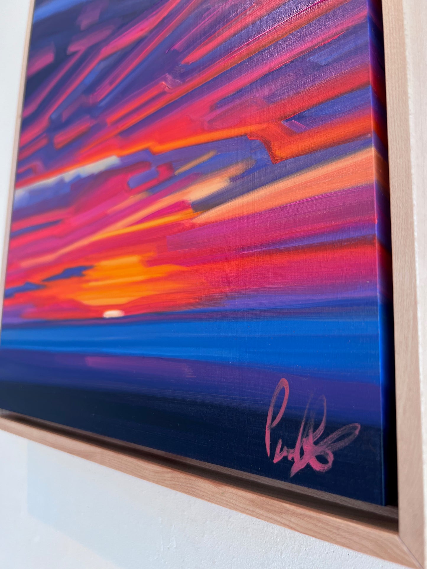 Clouds Painted Red With the Sun