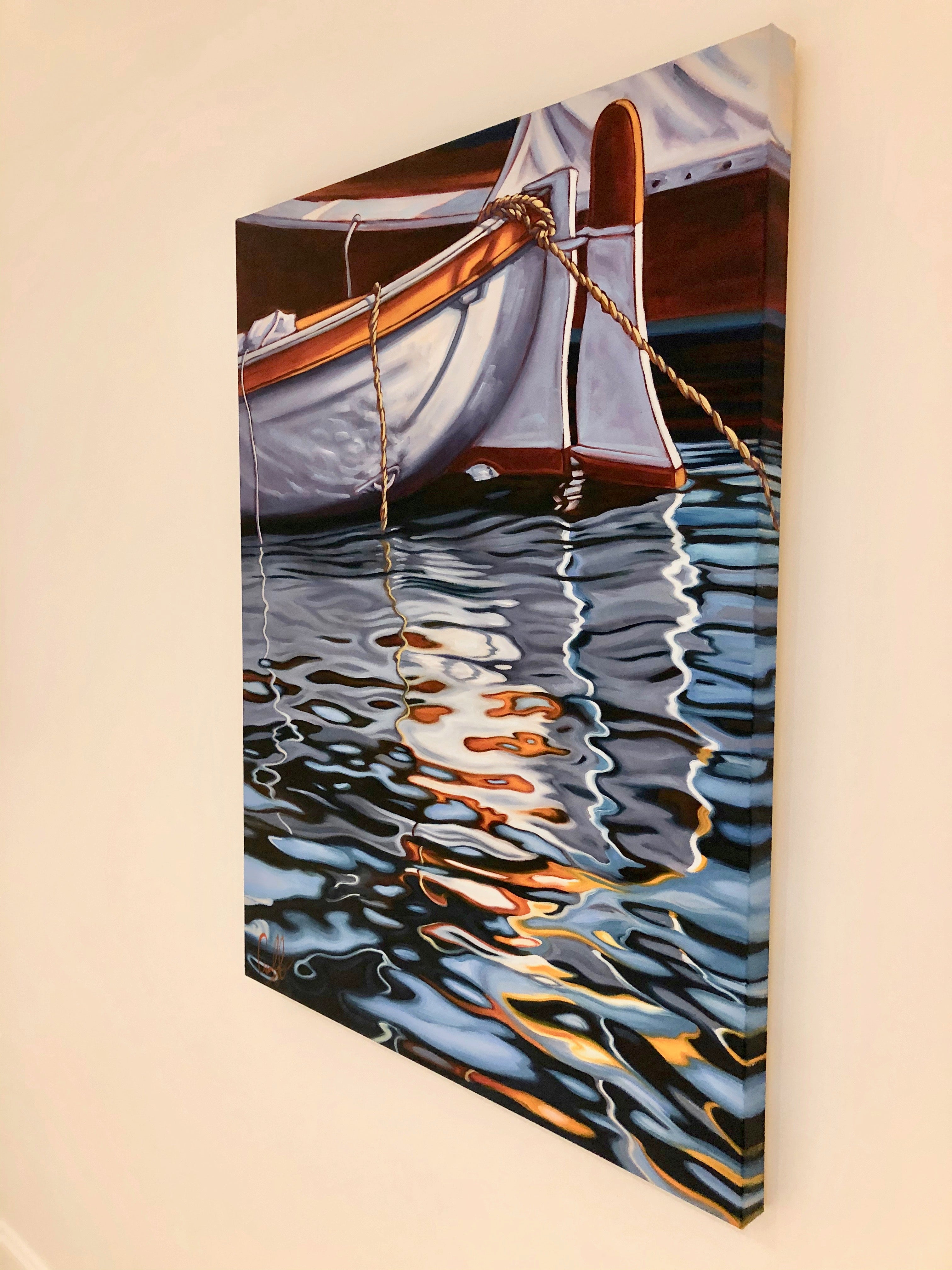 Portofino Boat Reflections