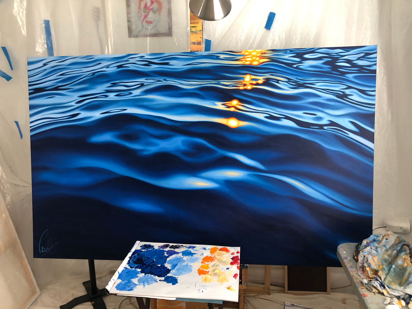 Shimmering Sunlight on the Blue