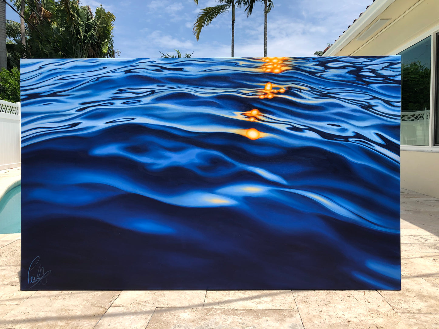 Shimmering Sunlight on the Blue