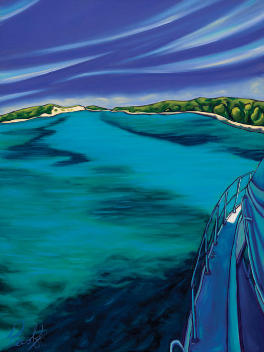 In the Channel of Aqua Luminosity