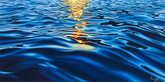 Sparkles Within the Blue Matted Print 8x10 (11x14 mat)