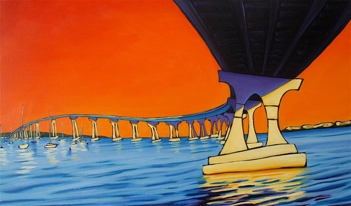 Sunset on the Blue Bridge