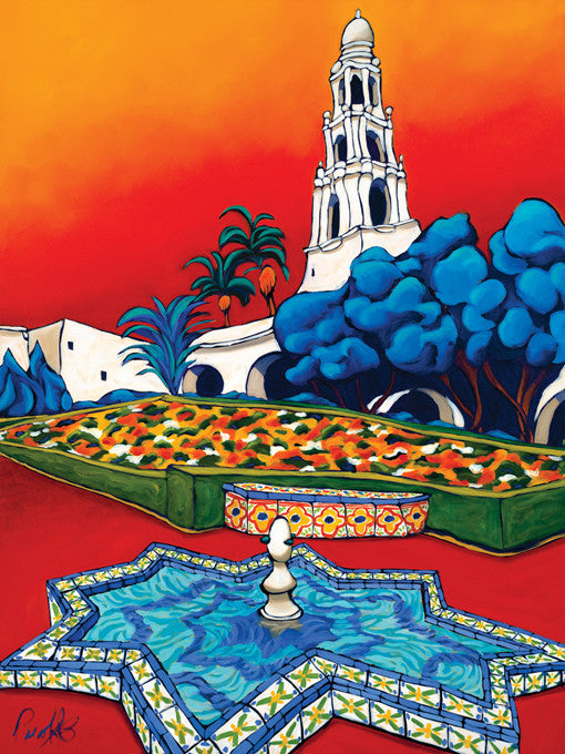 Vibrancy in the Park Perfect Giclee on Metal