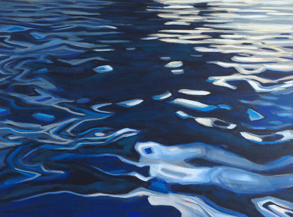 Water Reflections Fine Art Prints Oil Painting Lake Cushman Art