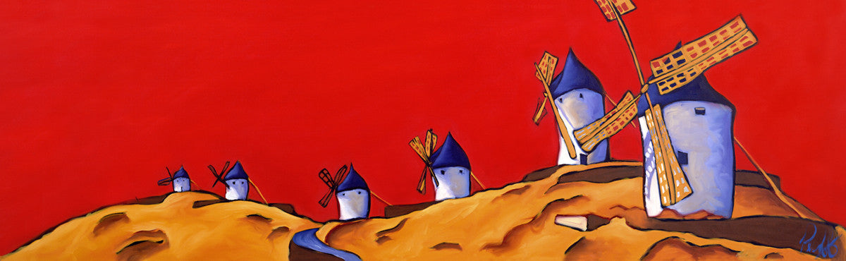 Windmills in Red