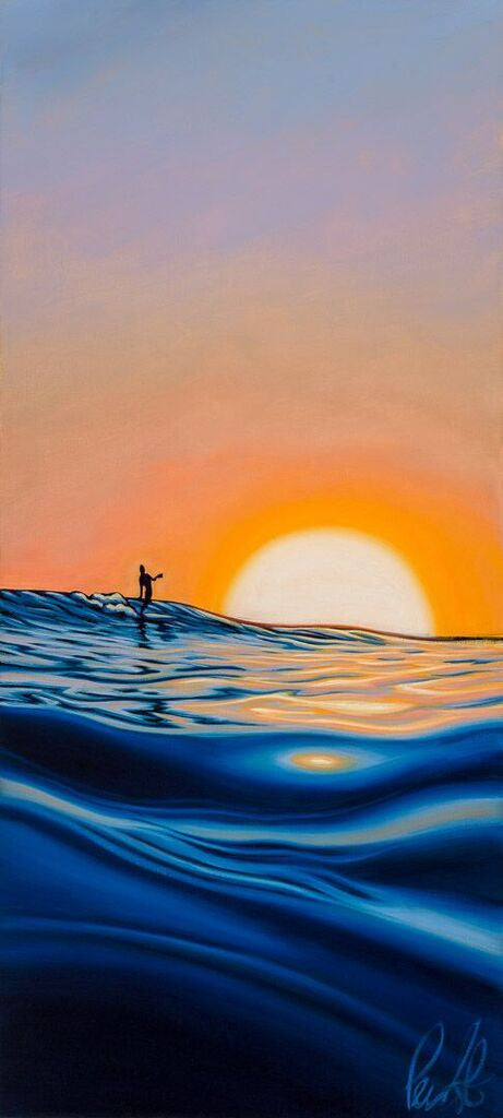 Riding the Afternoon Light Matted Print